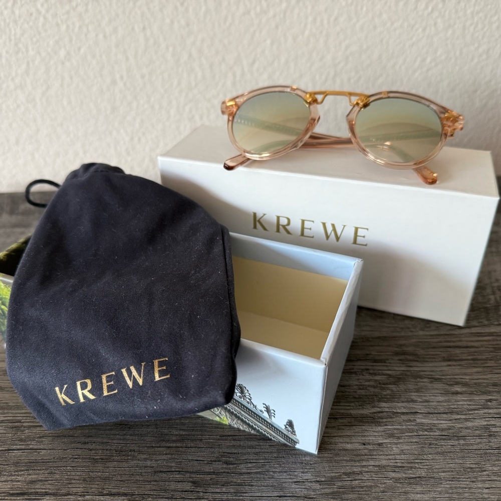 KREWE Gold and Tan Sunglasses - Picture 3 of 7